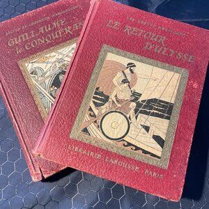 Vintage 1920s French Books. Illustrated. Parisian Book Collection